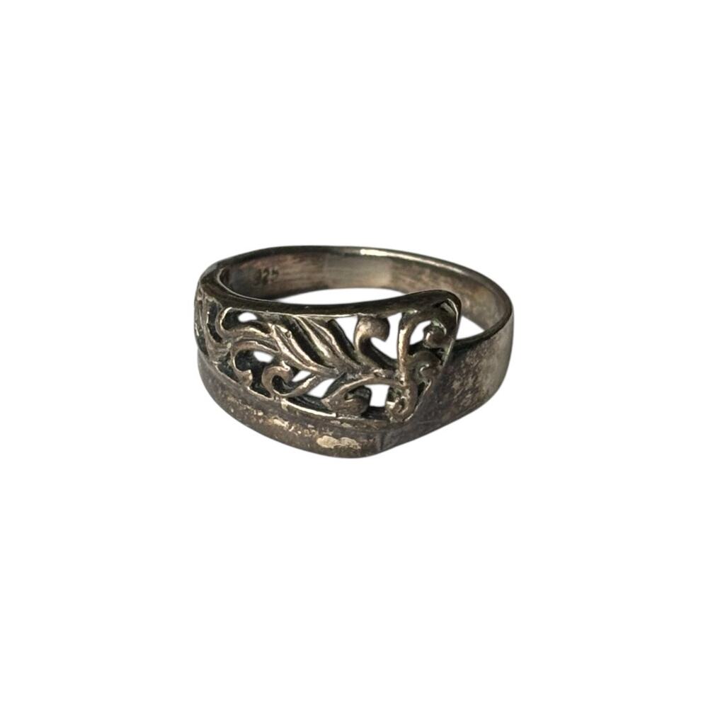 Vintage Sterling Silver 925 Ring Size 6.75 - Tarnished